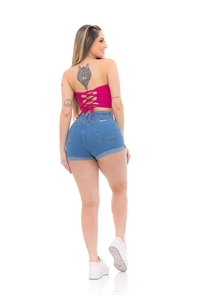 Shorts Jeans Feminino Levanta Bumbum