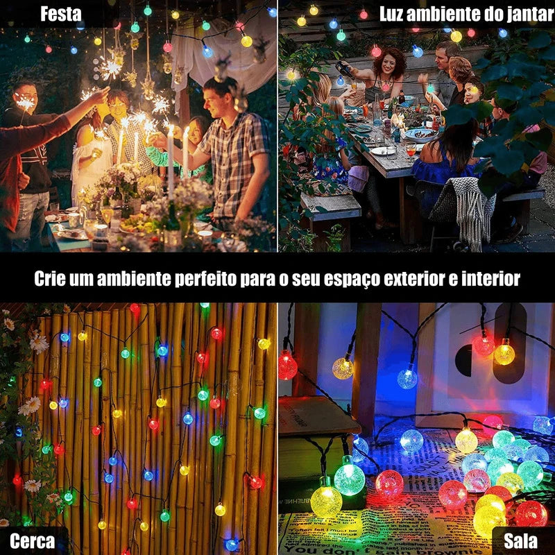Cordão LED Luzes Bola