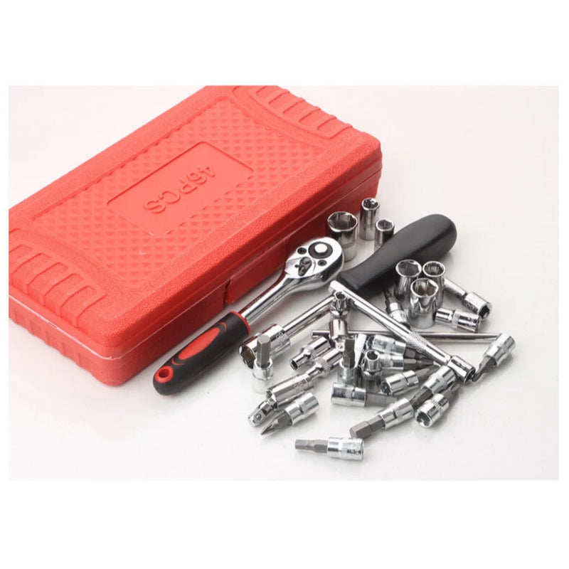 Kit De Ferramentas 46 Peças Com Maleta