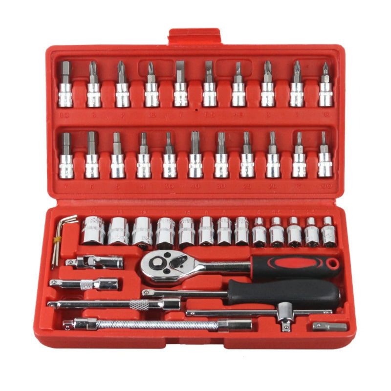 Kit De Ferramentas 46 Peças Com Maleta