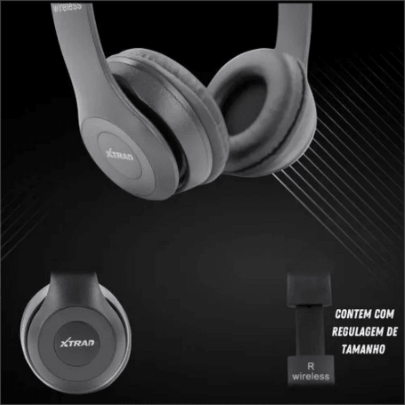 Fone de Ouvido Headphone Bluetooth