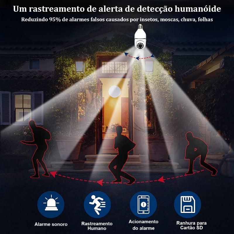 Câmera Wi-Fi Sem Fio Giratória 360º - Viral Trends