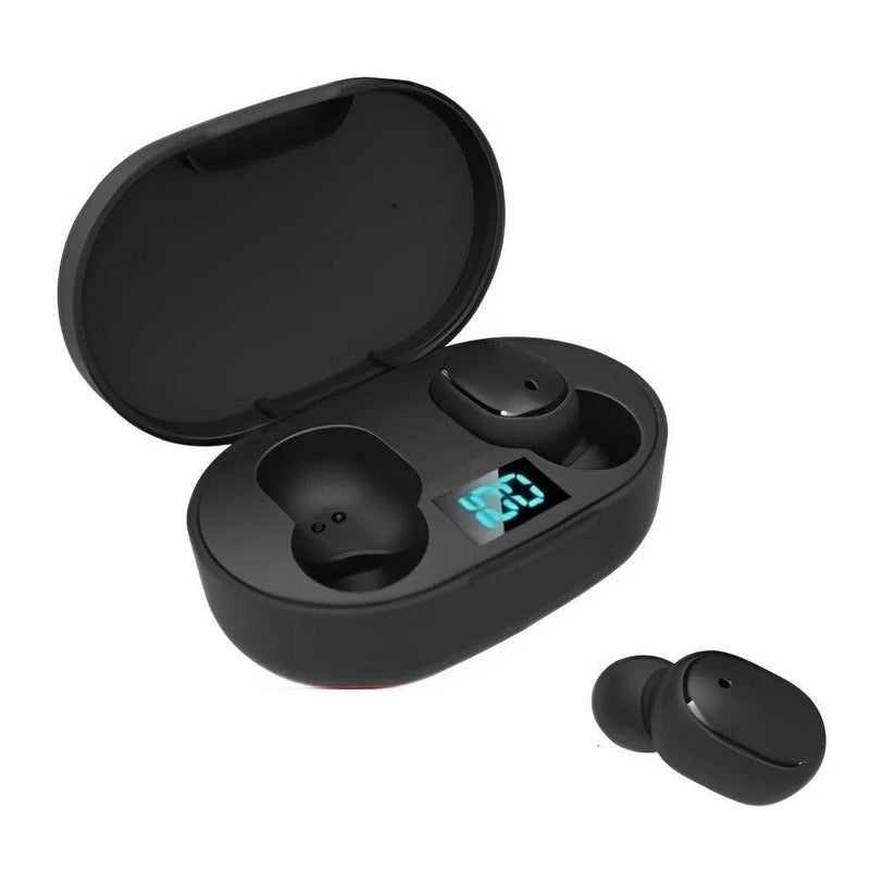 Fone de Ouvido Bluetooth TWS com Porcentagem de Bateria