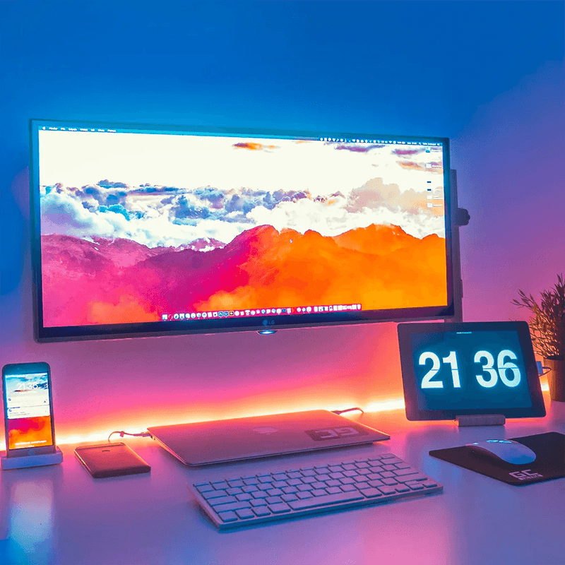 Rolo Fita Led RGB 5M + Controle Bivolt