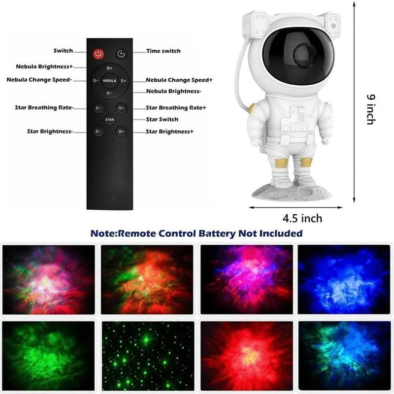 Projetor Portátil De Luz Noturna Galáxia Nebulosa Astronauta - Viral Trends