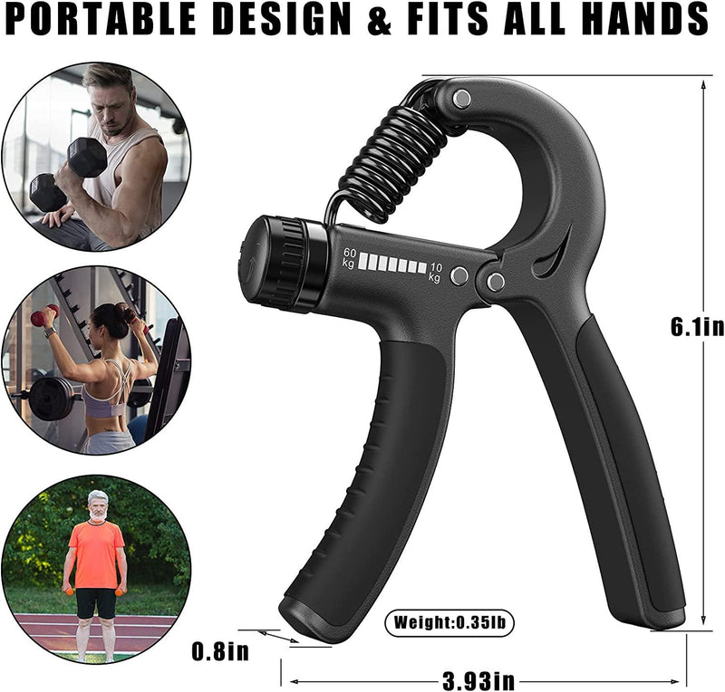 Hand Grip Fitness C/Mola Ajustável - Viral Trends