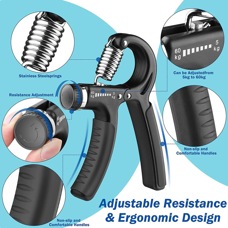 Hand Grip Fitness C/Mola Ajustável - Viral Trends