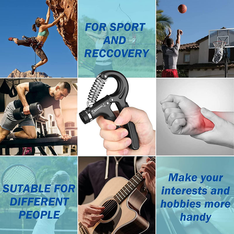 Hand Grip Fitness C/Mola Ajustável - Viral Trends