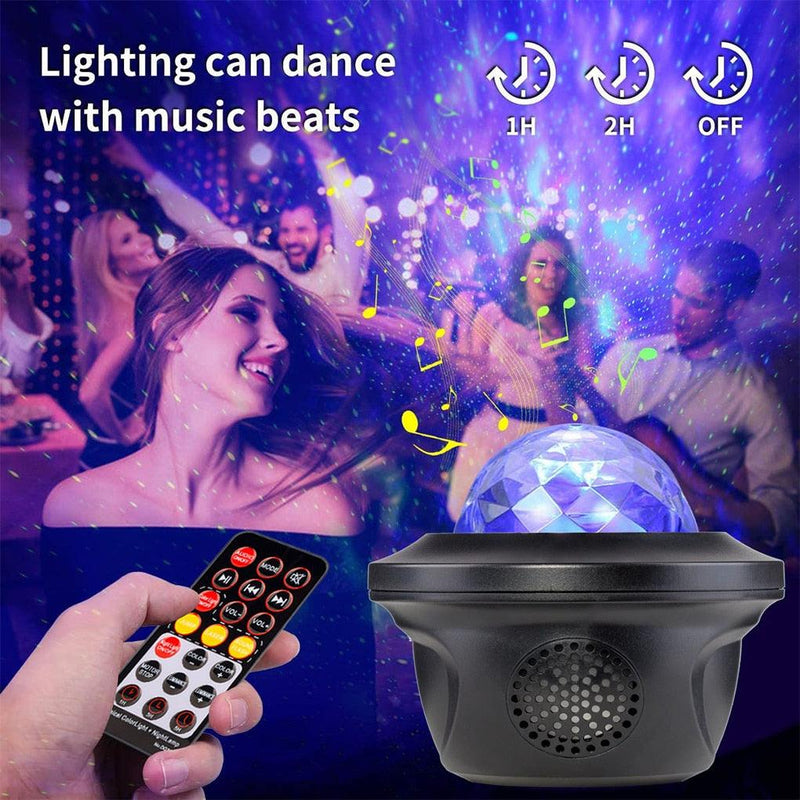 Projetor de Led Galaxy com Onda Marítima - Viral Trends