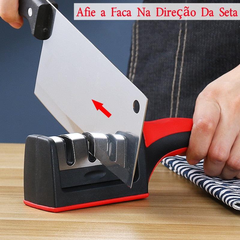 Afiador de Facas 3 Portas - Viral Trends