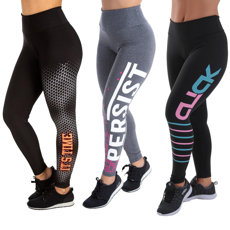 Kit 3 Leggings Fitness - Viral Trends