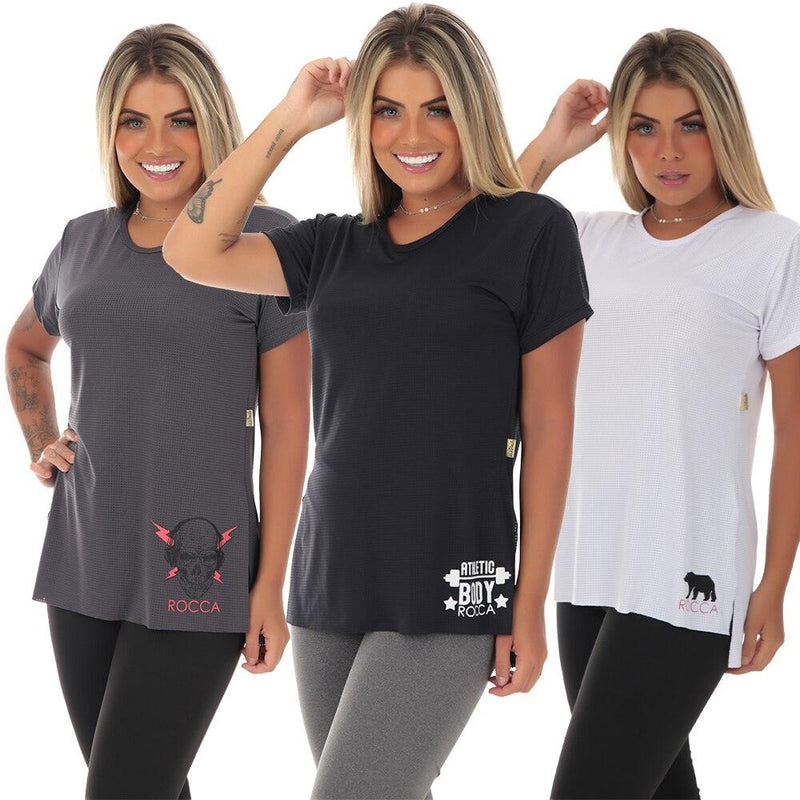 Kit 3 Camisetas Fitness - Viral Trends